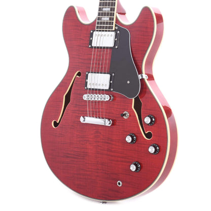 Sire Larry Carlton H7 Semi-Hollow See Through Red Electric Guitars / Semi-Hollow