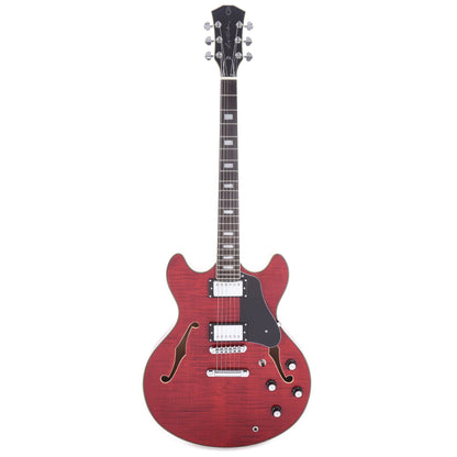 Sire Larry Carlton H7 Semi-Hollow See Through Red Electric Guitars / Semi-Hollow