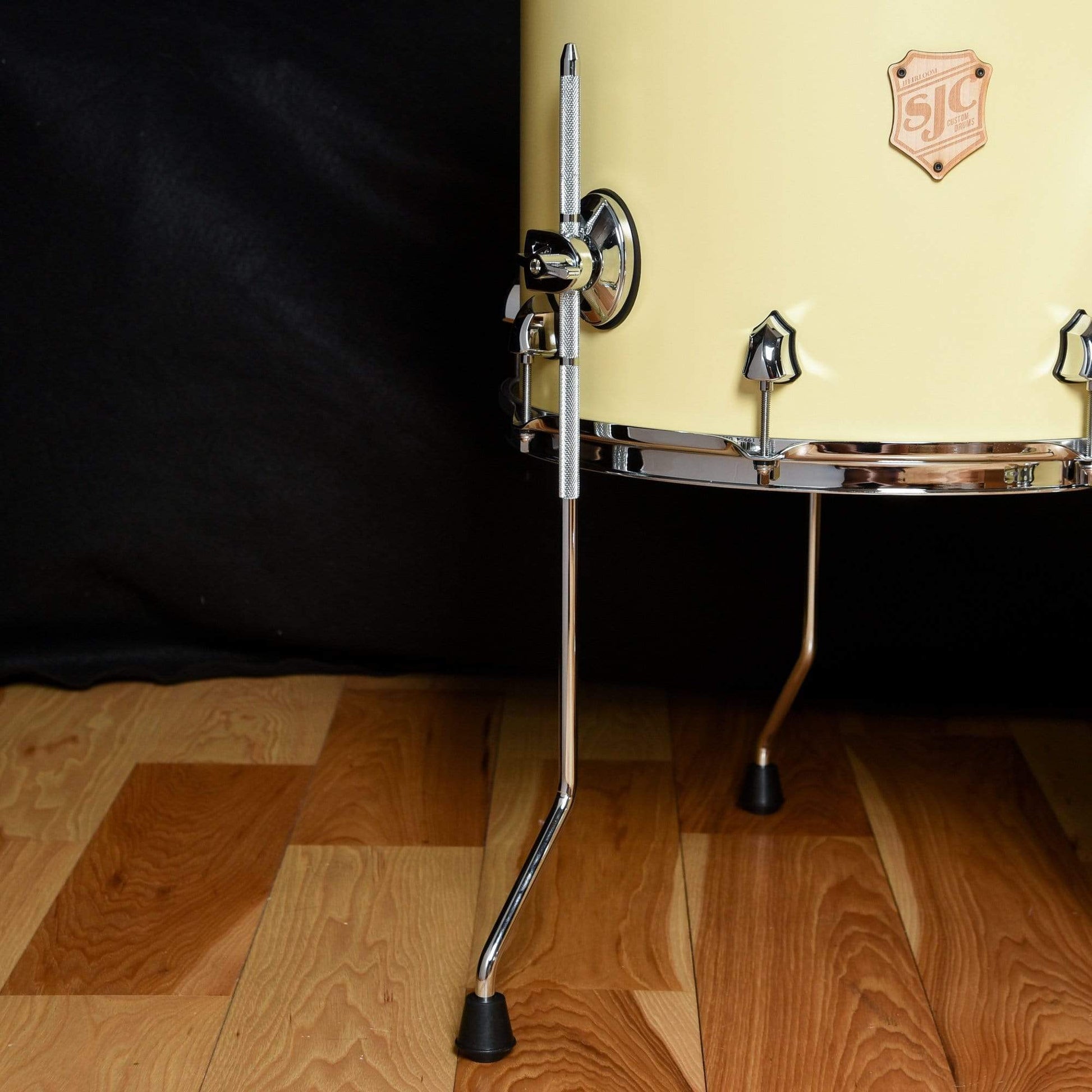 SJC 13/16/24 3pc. Heirloom Series Drum Kit Yellow Matte w/Chrome Hdw Drums and Percussion / Acoustic Drums / Full Acoustic Kits