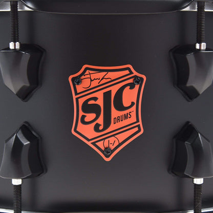 SJC 6.5x14 Josh Dun "Crowd" 1mm Steel Snare Drum Flat Black, Red Badge Drums and Percussion / Acoustic Drums / Snare