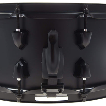 SJC 6.5x14 Josh Dun "Crowd" 1mm Steel Snare Drum Flat Black, Red Badge Drums and Percussion / Acoustic Drums / Snare