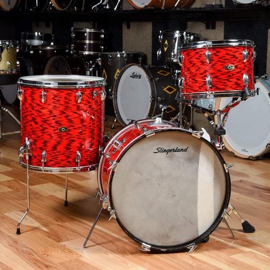 Slingerland 13/16/20 Red Tiger Pearl 1960s Drums and Percussion / Acoustic Drums / Full Acoustic Kits