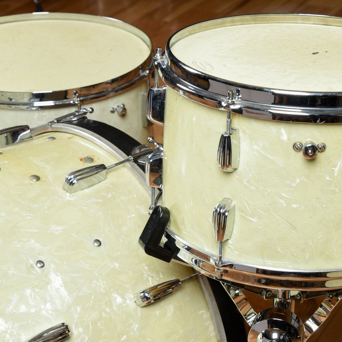 Slingerland Radio King 13/16/24 1960s White Marine Pearl Drums and Percussion / Acoustic Drums / Full Acoustic Kits