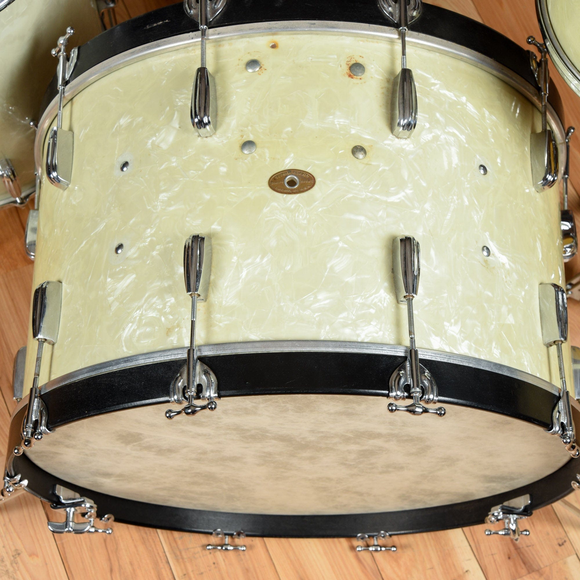 Slingerland Radio King 13/16/24 1960s White Marine Pearl Drums and Percussion / Acoustic Drums / Full Acoustic Kits