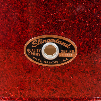 Slingerland 6 Lug Snare Red Sparkle 1960s Drums and Percussion / Acoustic Drums / Snare