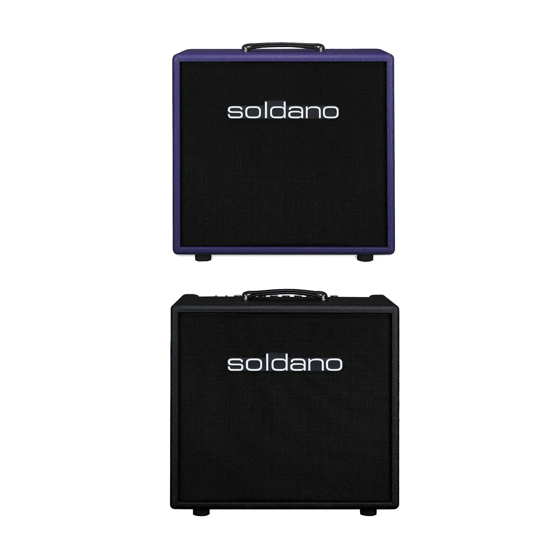 Soldano Super Lead Overdrive 1x12 30w All Tube Combo Amp Blackand 1x12" Open Back Cabinet w/ Celestion G12H-150 Redback Purple Bundle Amps / Guitar Amps / Guitar Combos