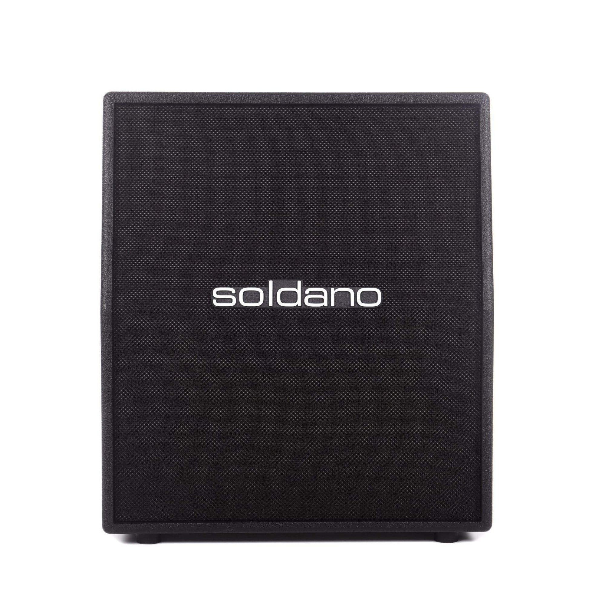 Soldano 2x12" Vertical Slant Cab 120w 8 Ohms Black Tolex Black Grille w/Celestion Vintage 30 Speakers Amps / Guitar Cabinets