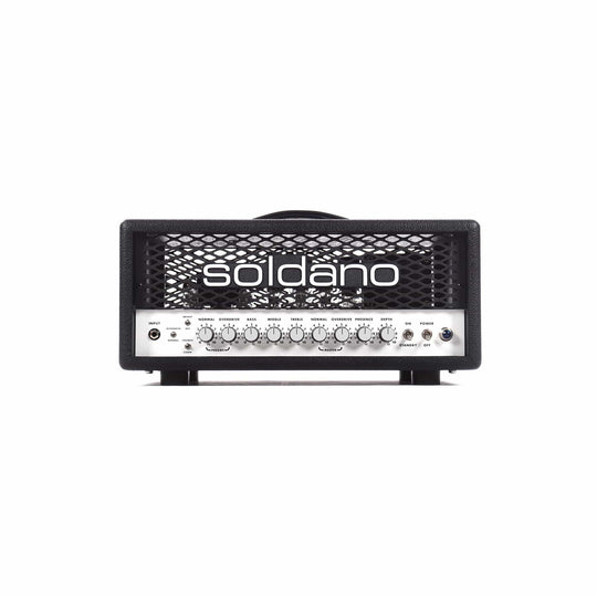 Soldano Super Lead Overdrive 30w Head Black Tolex White Front/Rear Control Panel Classic Metal Grille Amps / Guitar Heads