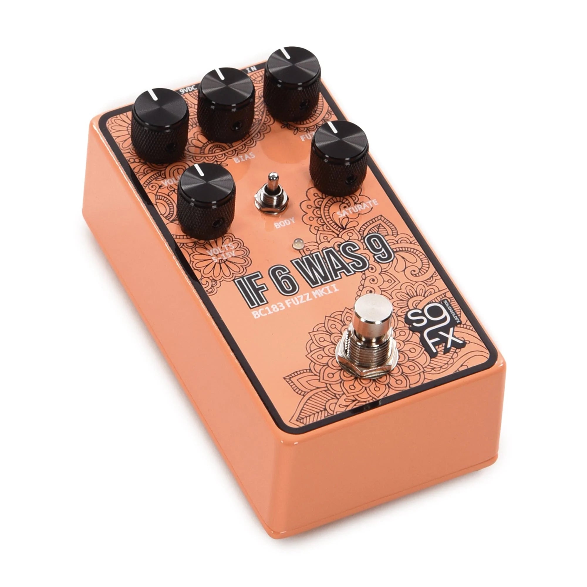 SolidGoldFX If 6 Was 9 mkII BC183 Fuzz Pedal Pacific Peach Effects and Pedals / Fuzz