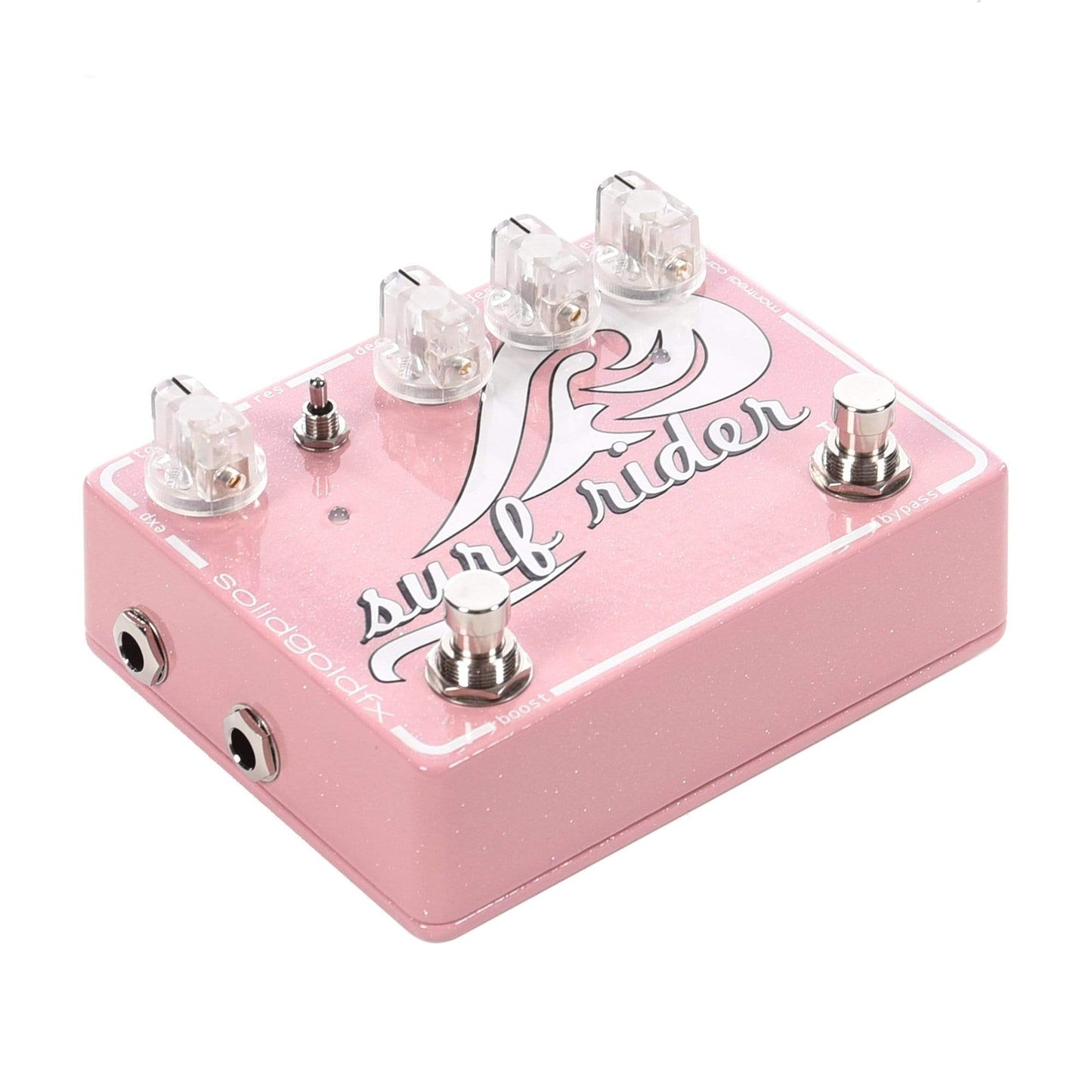 SolidGoldFX Surf Rider III Reverb Pink Sparkle Effects and Pedals / Reverb