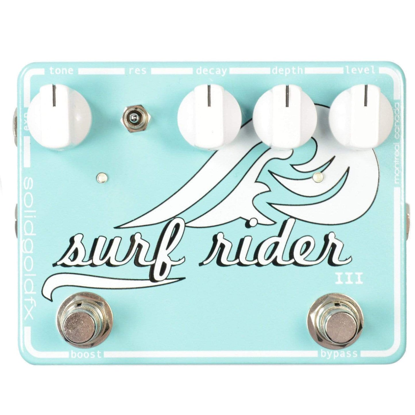 SolidGoldFX Surf Rider III Reverb Seafoam Green Metallic Effects and Pedals / Reverb