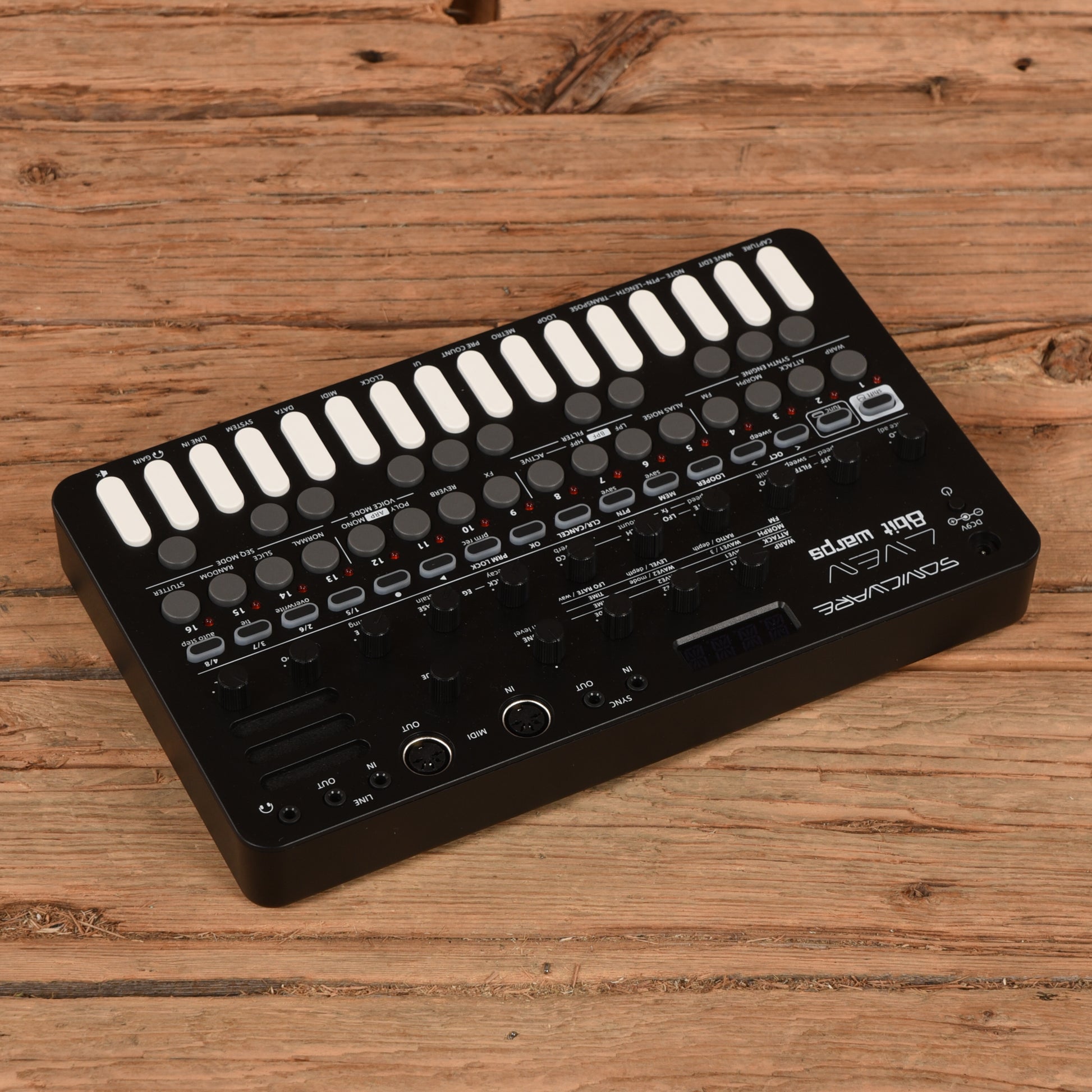 Sonicware Liven 8bit Warps 27-Key Synthesizer Groovebox Keyboards and Synths / Synths / Digital Synths