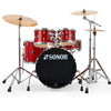 Sonor AQX Studio 10/12/14/20/5.5x14 5pc. Drum Kit Red Moon Sparkle w/Hardware Drums and Percussion / Acoustic Drums / Full Acoustic Kits