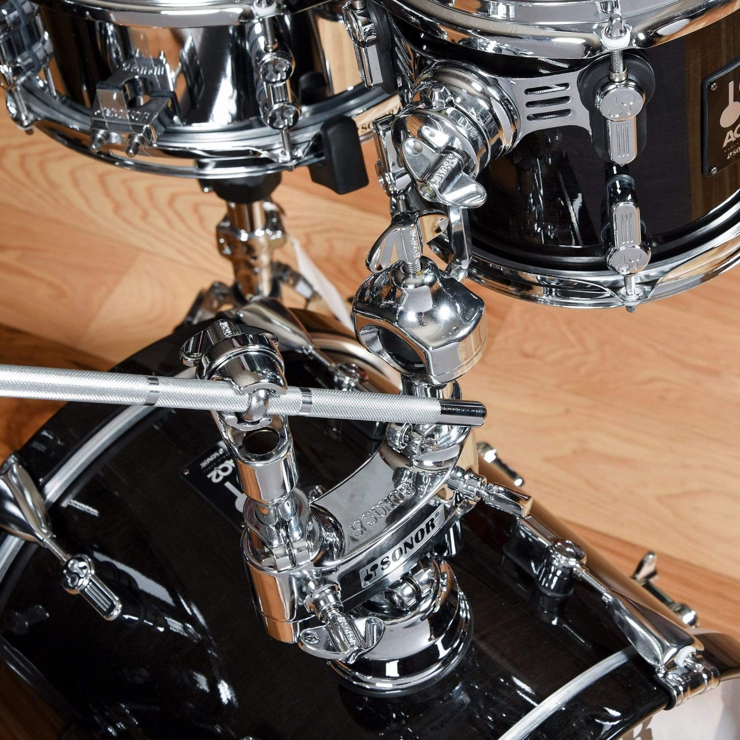 Sonor Martini 8/13/14/5x12 4pc. Drum Kit Transparent Black Drums and Percussion / Acoustic Drums / Full Acoustic Kits