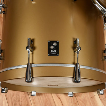 Sonor SQ1 12/14/20 3pc. Drum Kit Satin Gold Metallic Drums and Percussion / Acoustic Drums / Full Acoustic Kits