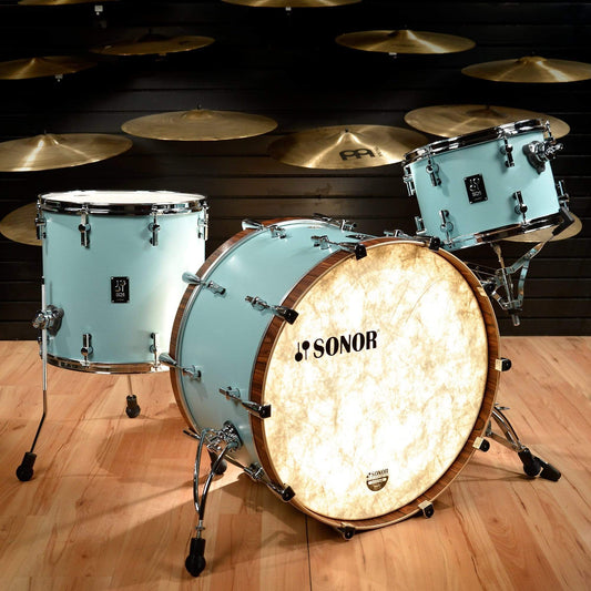 Sonor SQ1 13/16/24 3pc. Drum Kit Cruiser Blue Drums and Percussion / Acoustic Drums / Full Acoustic Kits