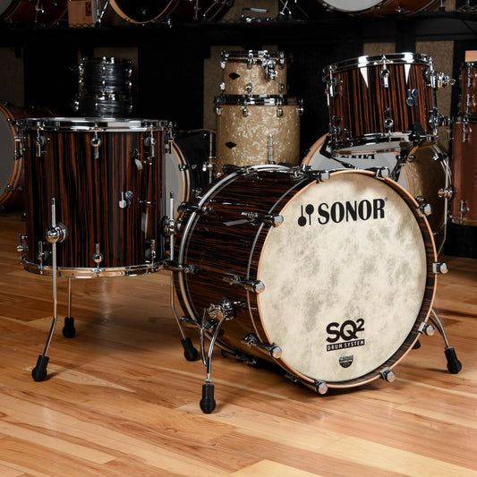 Sonor SQ2 12/16/22 3pc. Maple Drum Kit Ebony High Gloss Drums and Percussion / Acoustic Drums / Full Acoustic Kits