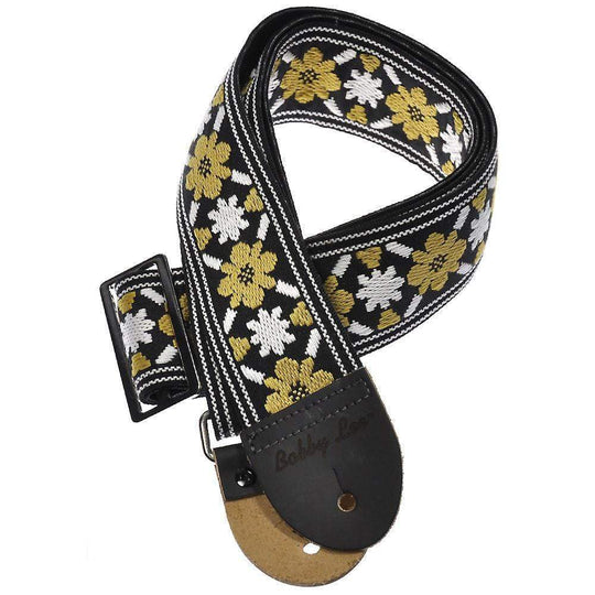 Souldier Guitar Strap - Gold Tulip 'Rooftop Lennon' (Bobby Lee Ends) Accessories / Cables