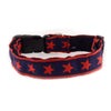 Souldier Dog Collar 1" Rebel Red Star (Navy Belt) Small Accessories / Merchandise