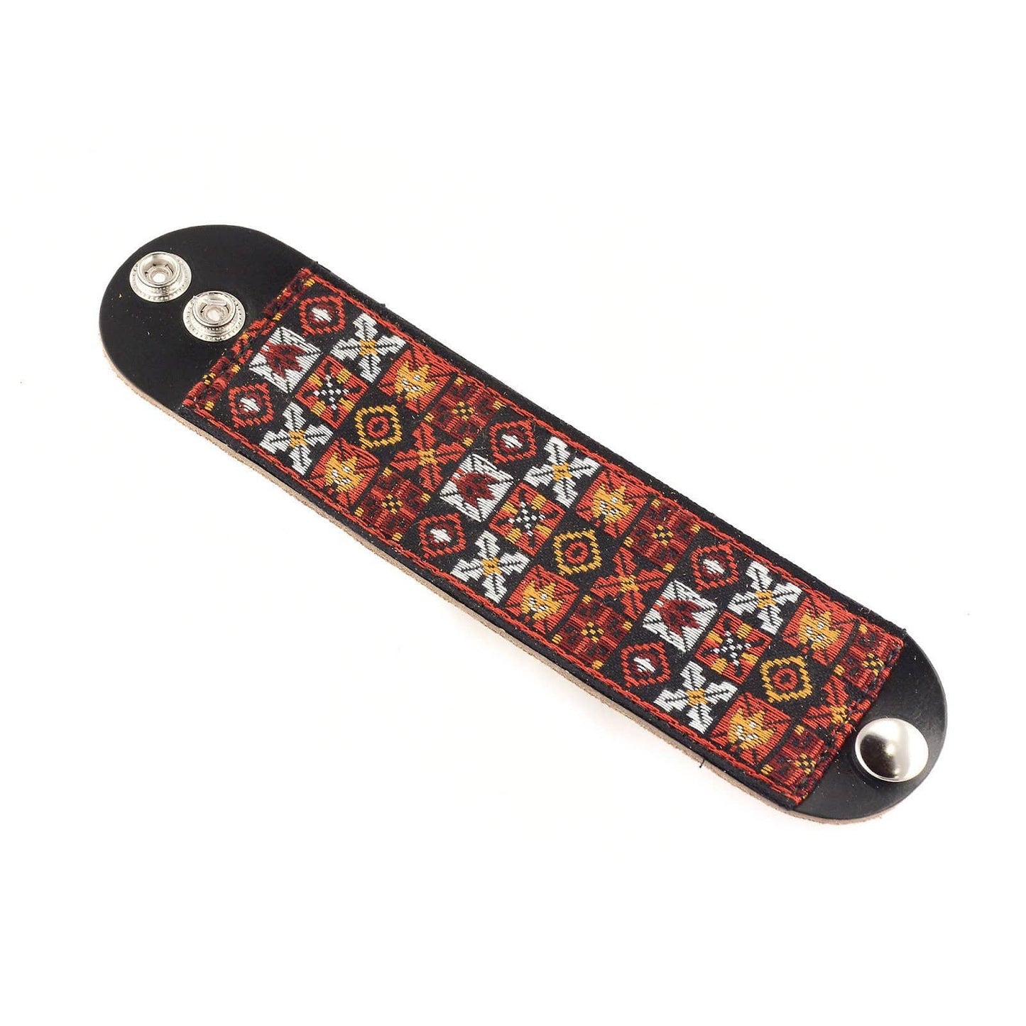 Souldier Wrist Cuff Woodstock Red (Black Belt) Small - Red Accessories / Merchandise