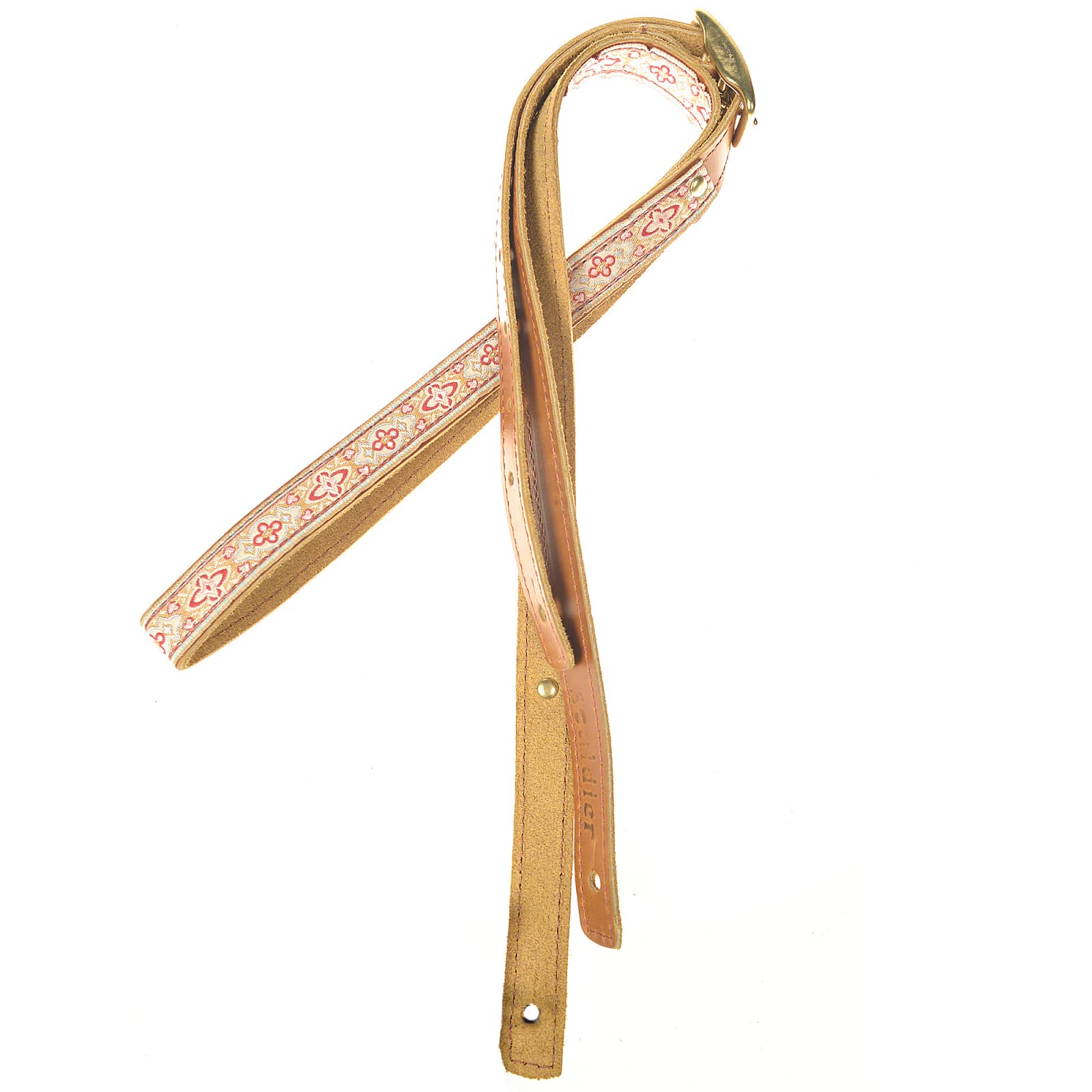 Souldier Anouk Saddle Strip 3/4" Guitar Strap Burgundy/Pink Accessories / Straps