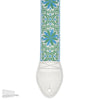 Souldier Guitar Strap - Dresden Star Miami Turquoise & Lime (White Ends) Accessories / Straps