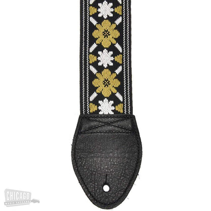 Souldier Guitar Strap - Gold Tulip 'Rooftop Lennon' (Black Ends) Accessories / Straps