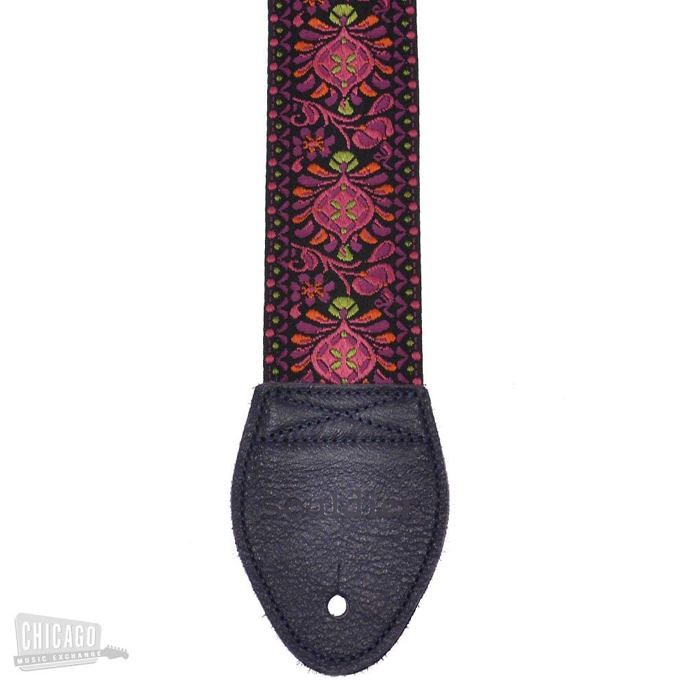 Souldier Guitar Strap - Magenta Hendrix (Orange Belt & Purple Ends) Accessories / Straps
