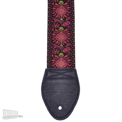 Souldier Guitar Strap - Magenta Hendrix (Orange Belt & Purple Ends) Accessories / Straps
