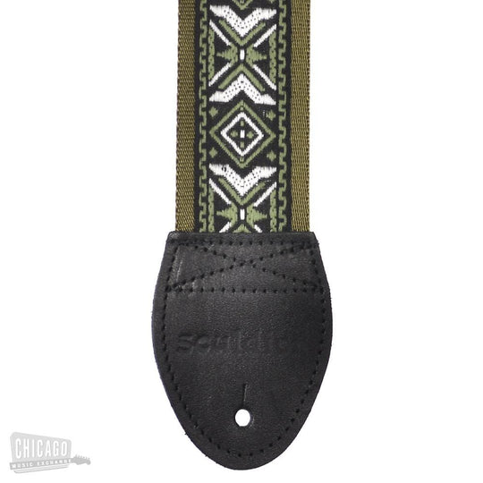 Souldier Guitar Strap - Olive Drab & Black Moche Accessories / Straps