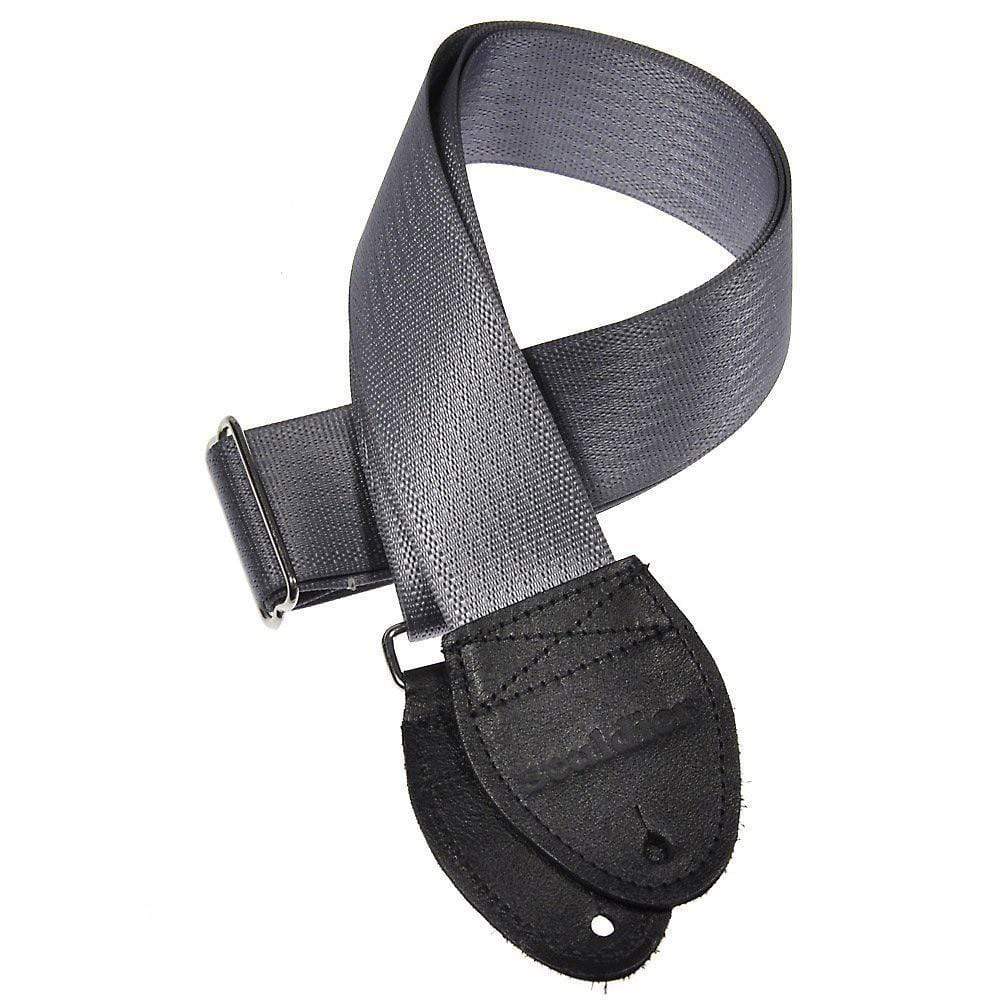 Souldier Guitar Strap - Plain Gray (Black Ends) Accessories / Straps