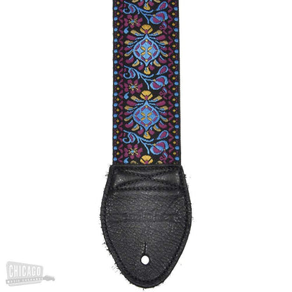 Souldier Guitar Strap - Turquoise Hendrix (Black Belt & Ends) Accessories / Straps