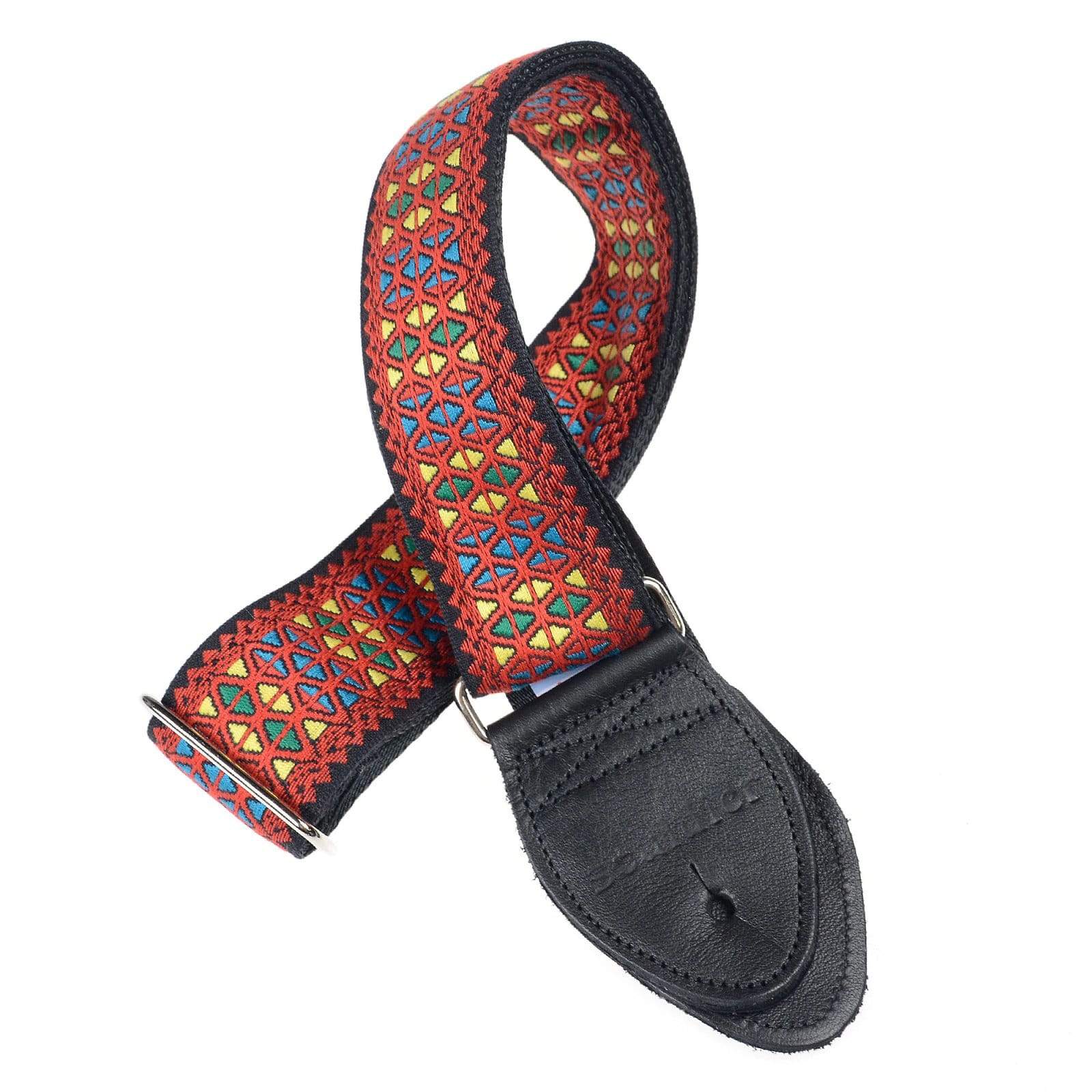 Souldier Hendrix Monterey Red 2" Guitar Strap w/Black Belt & Ends Accessories / Straps