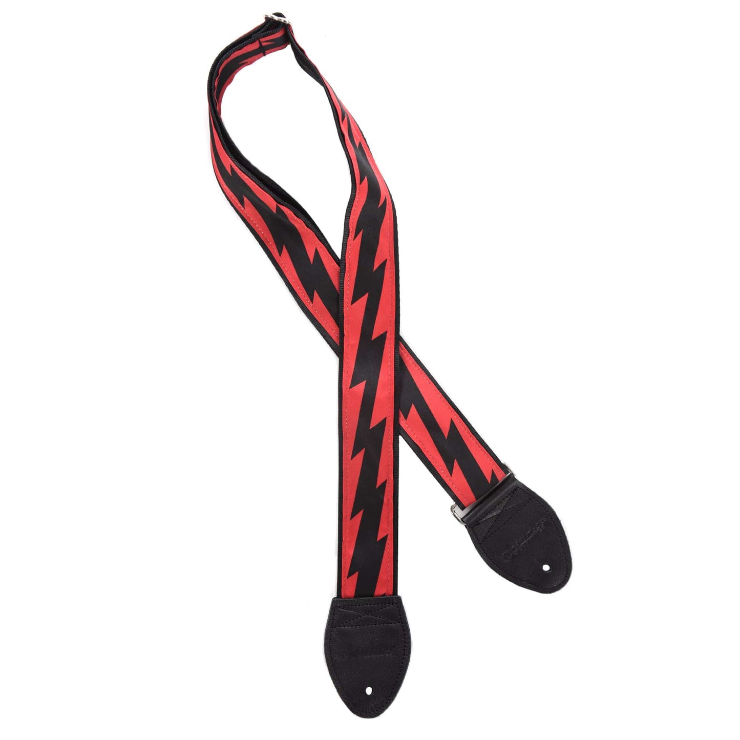 Souldier Lightning Bolt Black on Red (Black Belt & Black Ends) Accessories / Straps