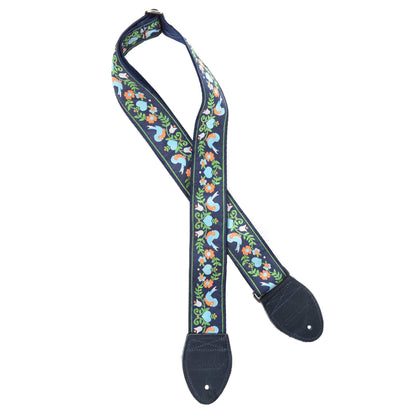 Souldier Lovebirds Light Blue on Navy (Navy Belt & Navy Ends) Accessories / Straps