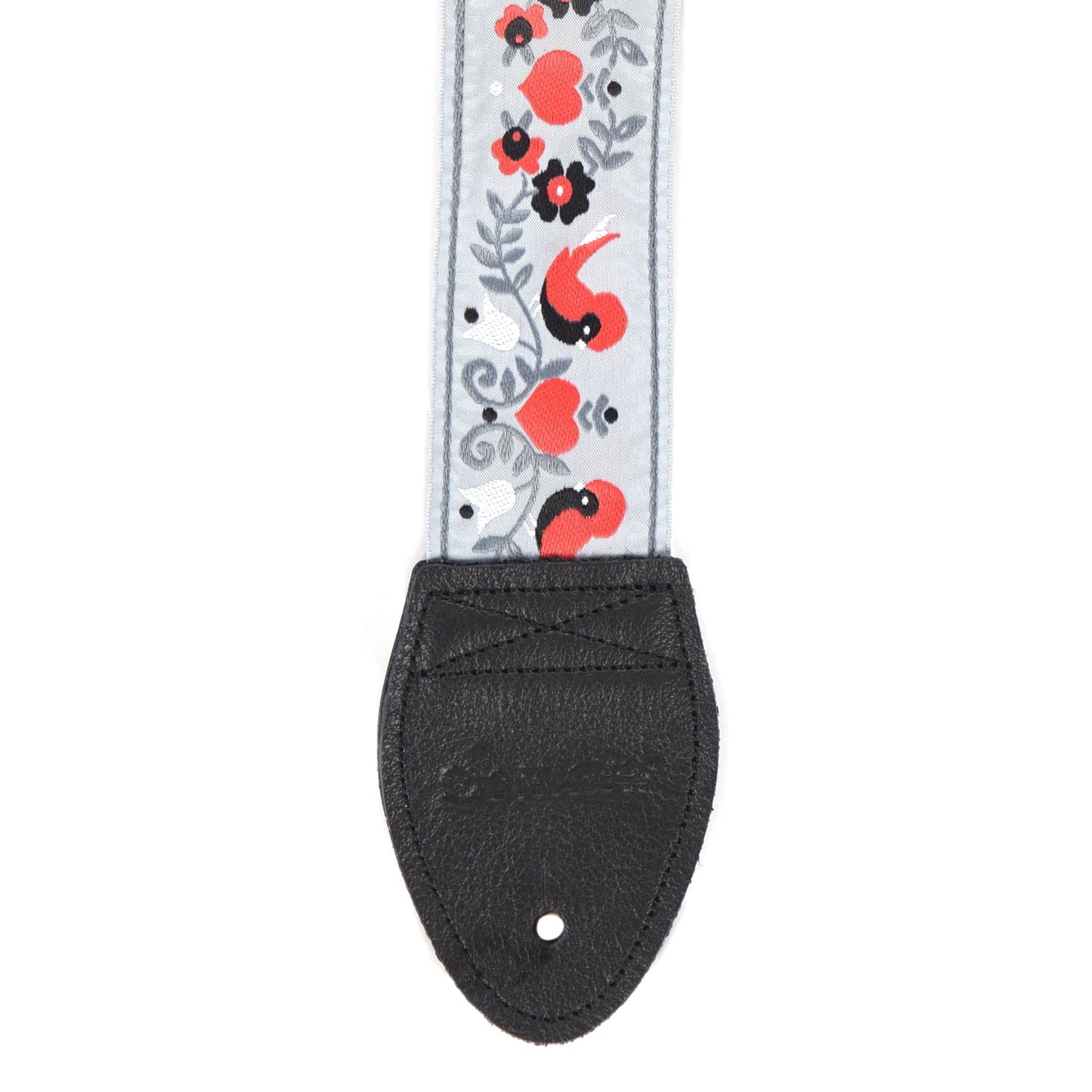 Souldier Lovebirds Red on Gray (Black Belt & Black Ends) Accessories / Straps