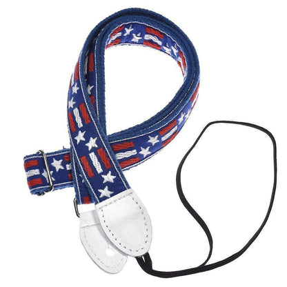 Souldier Mandolin Strap - 1 Inch Stars & Bars & Blue Belt Accessories / Straps