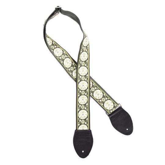 Souldier Medallion Green on Black (Black Ends) Accessories / Straps