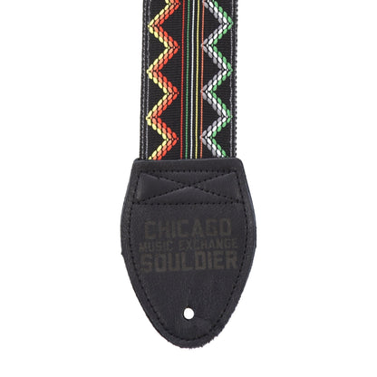 Souldier Memphis Black Zig Zag Strap w/Black Ends Accessories / Straps