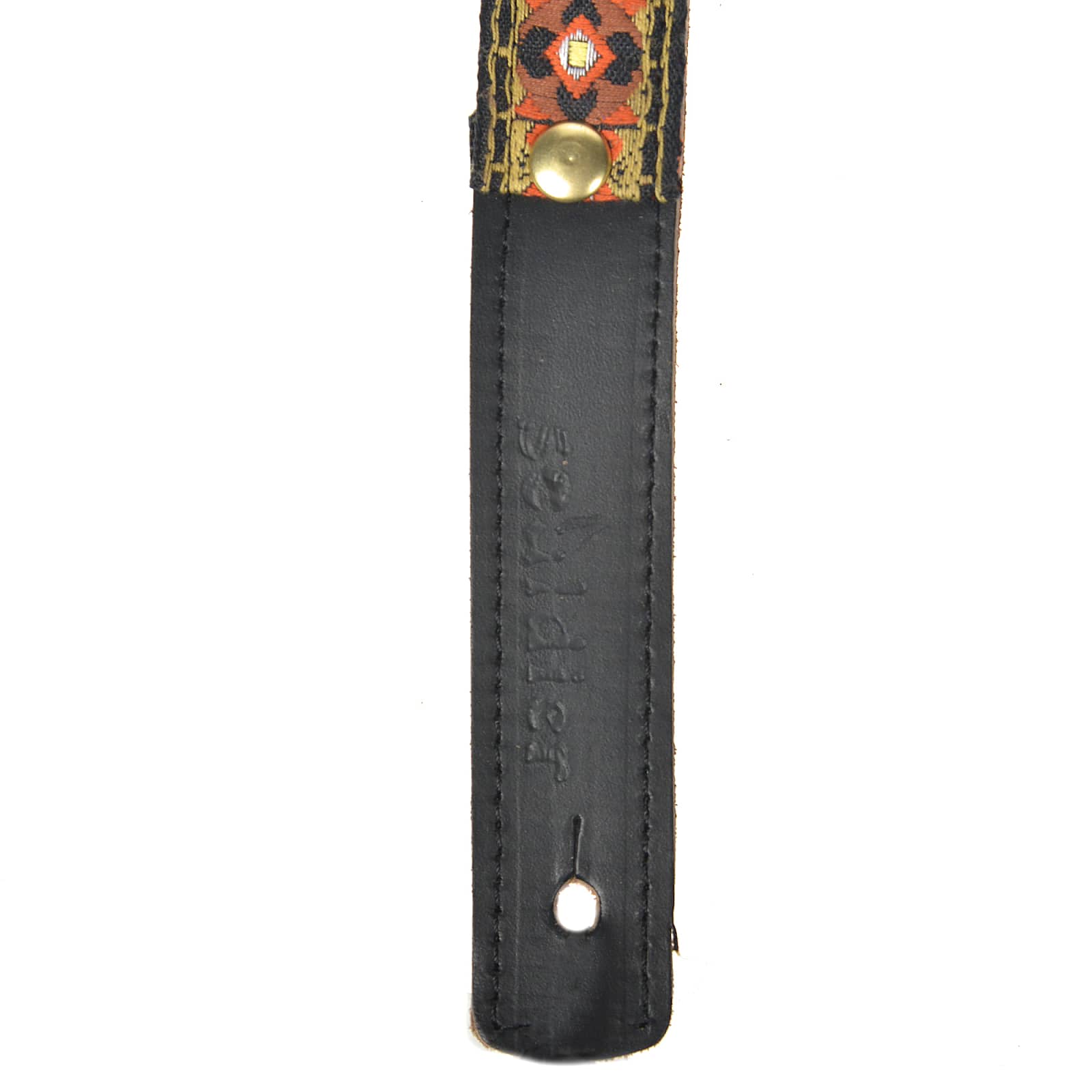 Souldier Mosaic Gold Saddle Strip 1" Guitar Strap Brown/Tan/Black/Red Accessories / Straps