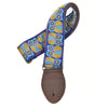 Souldier Owls Blue 2" Strap (Gold Belt & Worn Brown Ends) Accessories / Straps