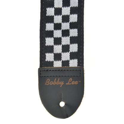 Souldier Raceway Checker 2" Black and White Rick Nielsen Cheap Trick Strap Accessories / Straps