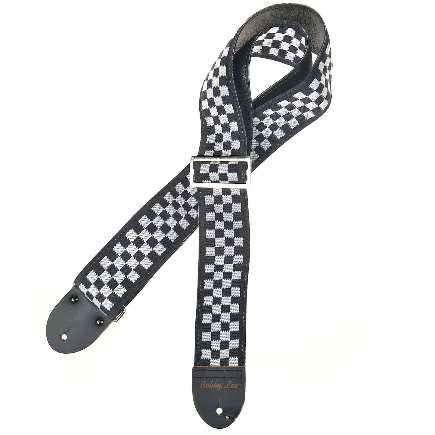 Souldier Raceway Checker 2" Black and White Rick Nielsen Cheap Trick Strap Accessories / Straps