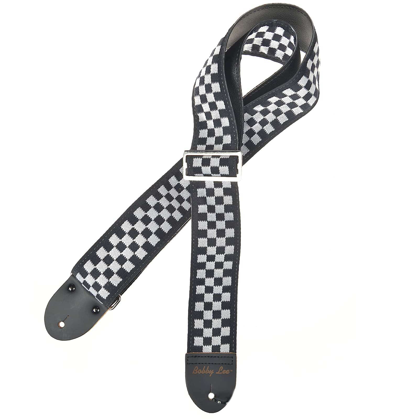 Souldier Raceway Checker 2" Black and White Rick Nielsen Cheap Trick Strap Accessories / Straps