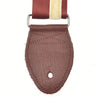 Souldier Racing Stripe Cream 2" Strap (Burgundy Belt & Burgundy Ends) Accessories / Straps