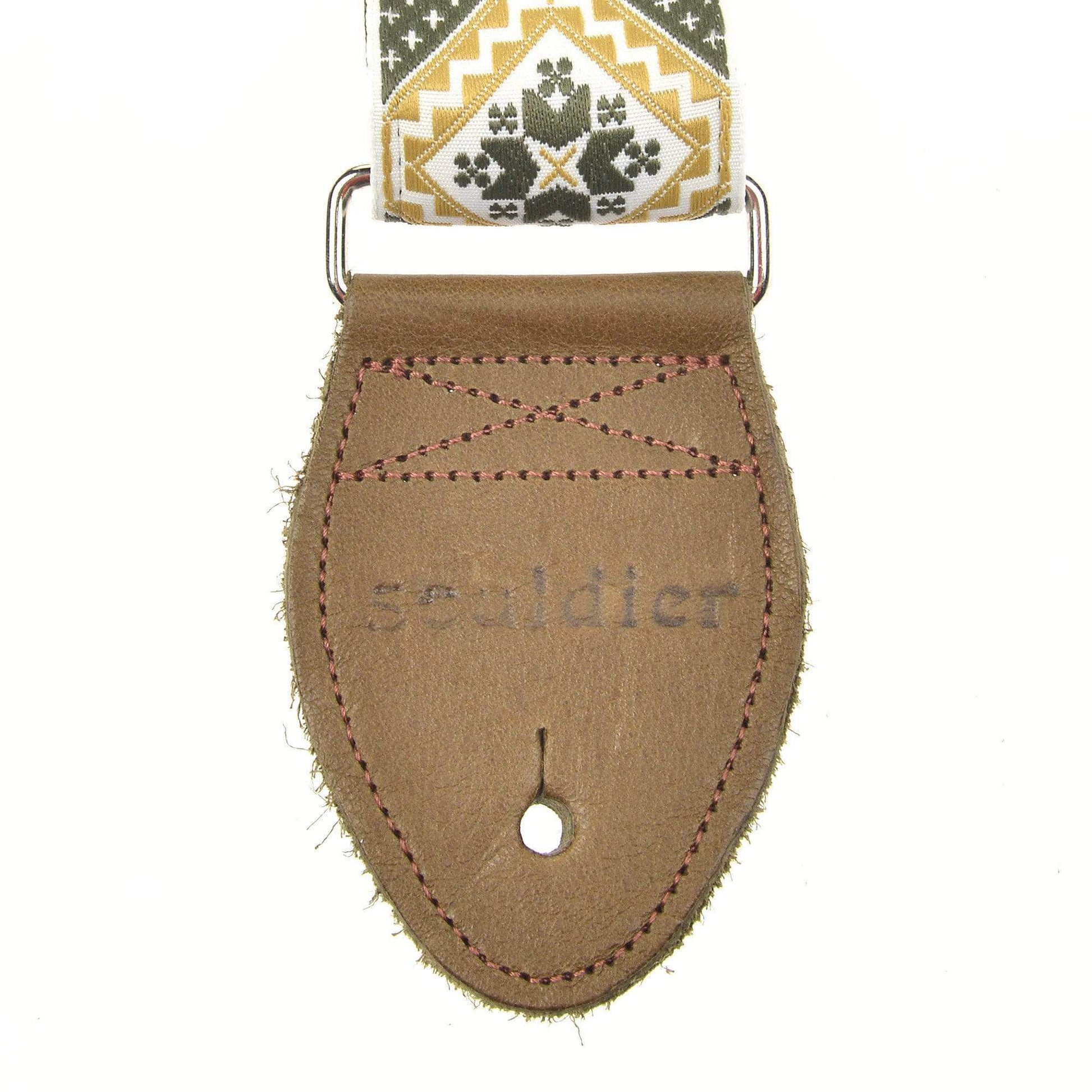 Souldier Rustic Charcoal/Gold 2" Strap (Olive Drab Belt & Olive Ends) Accessories / Straps