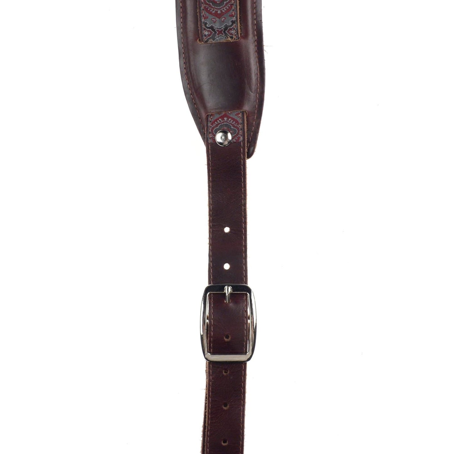 Souldier Saddle Strap Jaipur Gray w/Mahogany Strap & Mahogany Pad Accessories / Straps