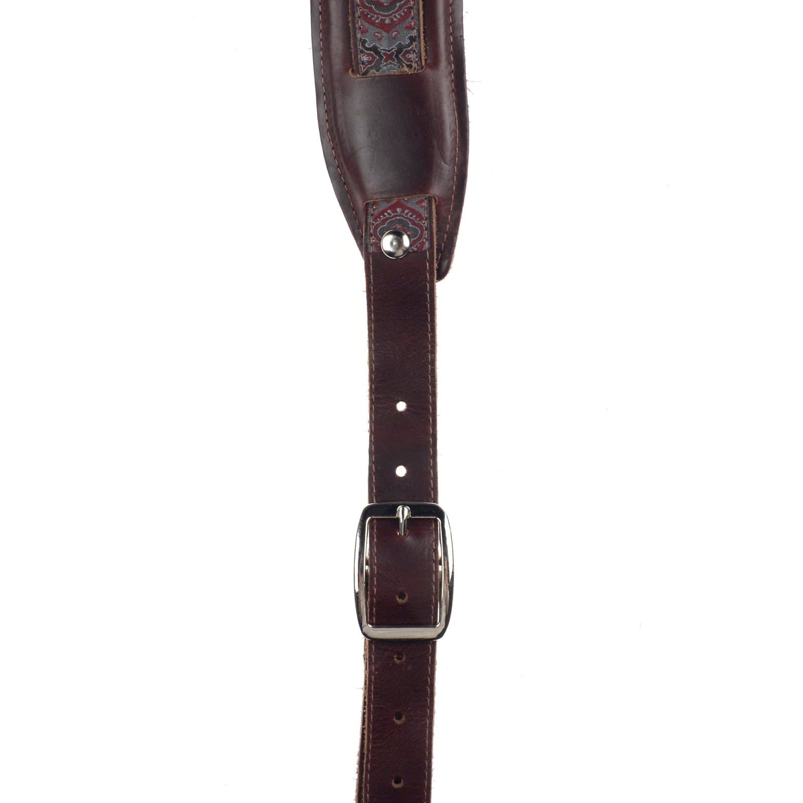 Souldier Saddle Strap Jaipur Gray w/Mahogany Strap & Mahogany Pad Accessories / Straps
