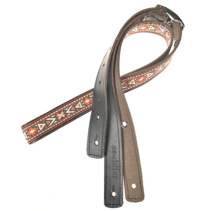 Souldier Seneca Saddle Strip 1" Guitar Strap Red/Black Accessories / Straps