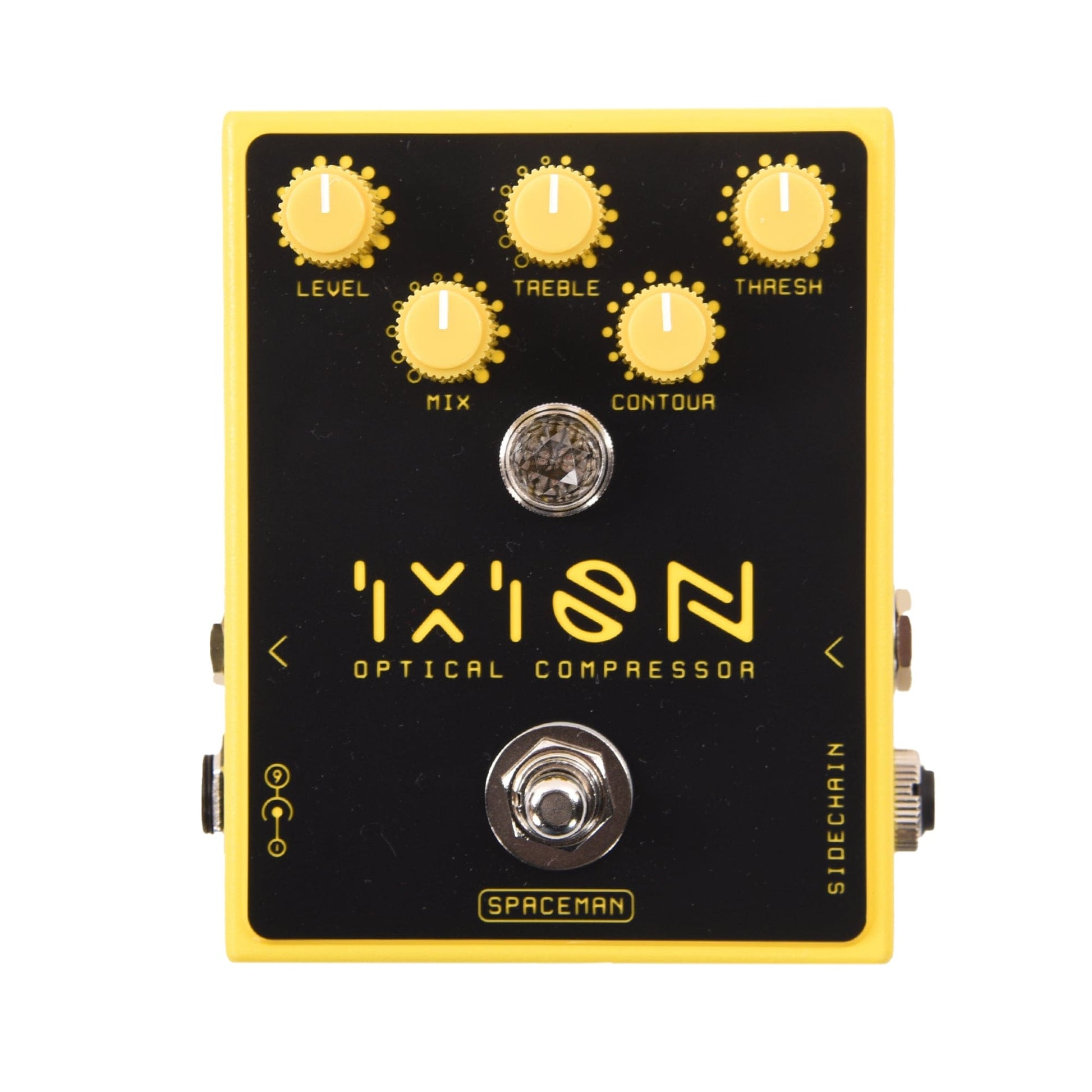 sidechain pedal Spaceman Ixion Optical Compressor Yellow Pedal